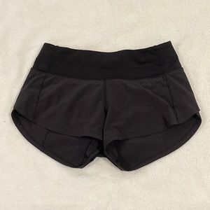 Lulu lemon Black Speed Up Shorts